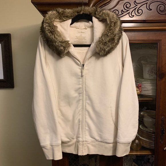 L.L. Bean Jackets & Blazers - LL Bean Fleece Lined Sweatshirt Hoodie Jacket